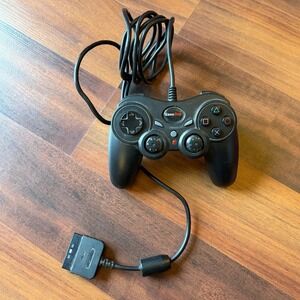 GameStop BB 122 Wired Controller for PlayStation 2 PS2 Black PDP‎